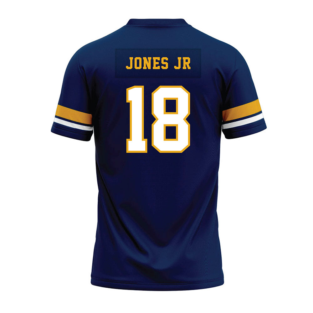 West Virginia - NCAA Football : Curtis Jones Jr - Blue Premium Football Jersey-1