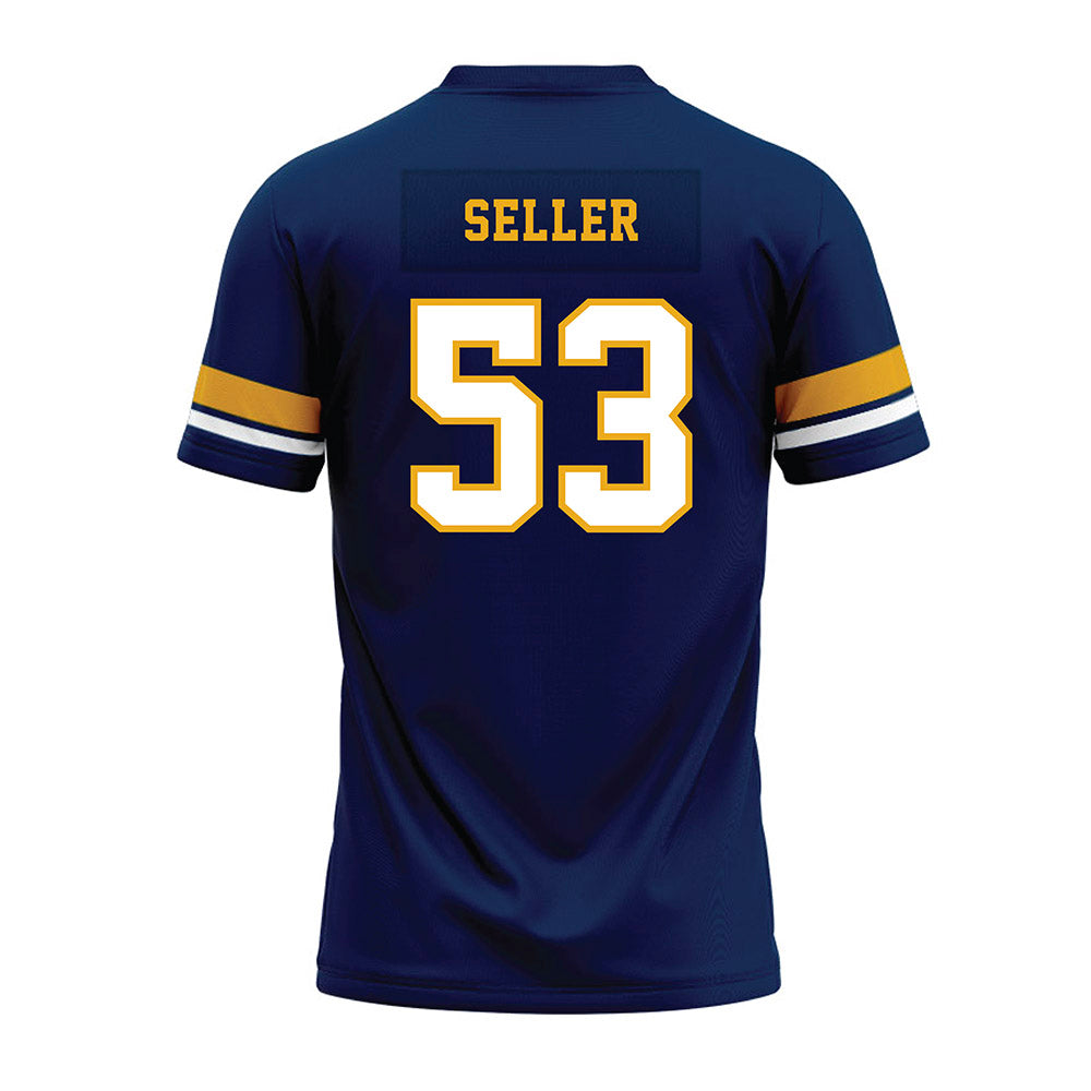 West Virginia - NCAA Football : Kaden Seller - Blue Premium Football Jersey-1