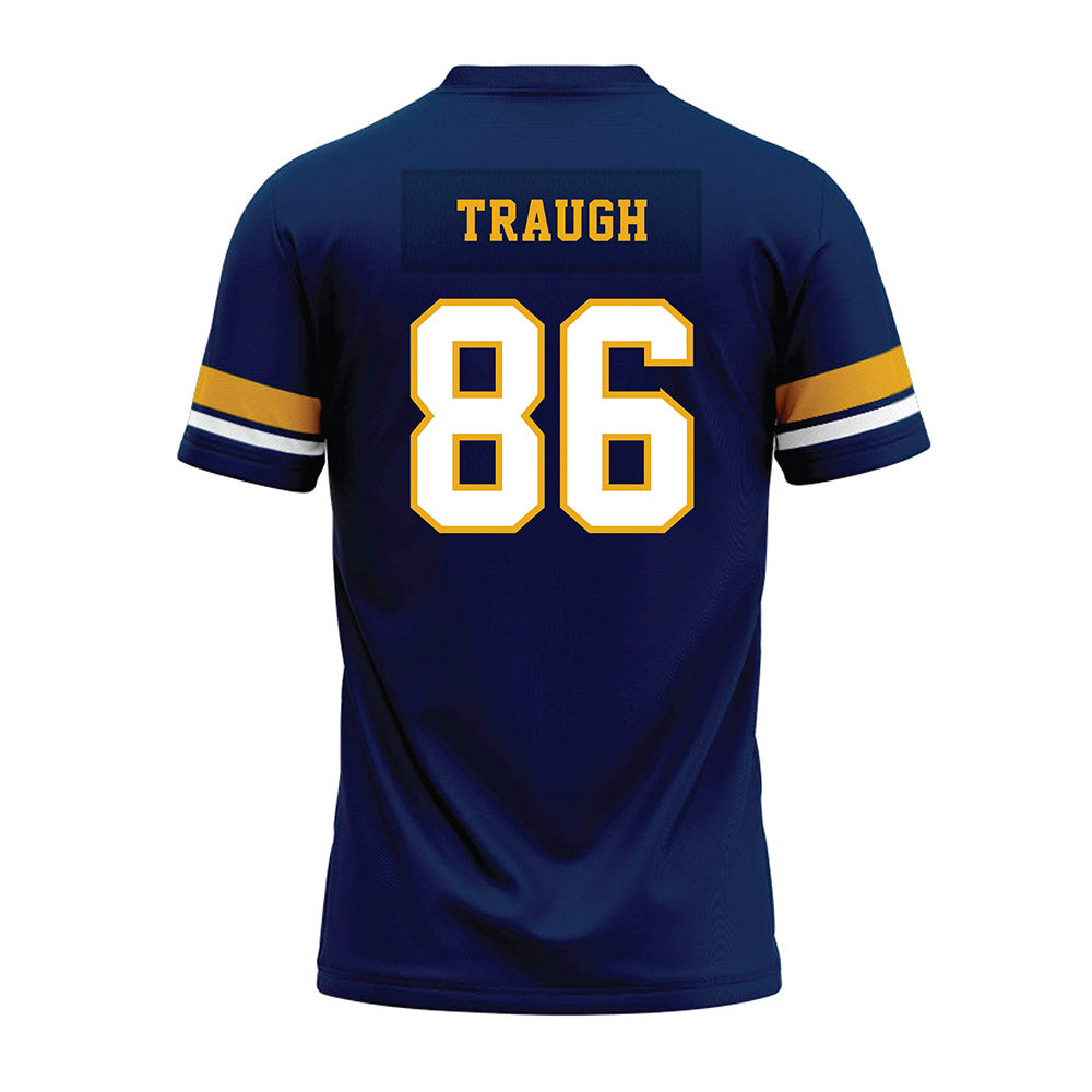 West Virginia - NCAA Football : Cyrus Traugh - Blue Premium Football Jersey-1