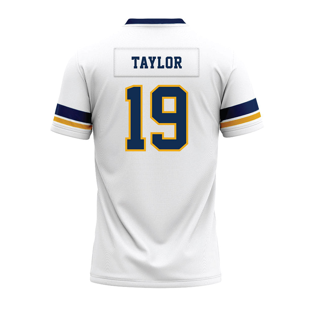 West Virginia - NCAA Football : Nick Taylor - White Premium Football Jersey-1