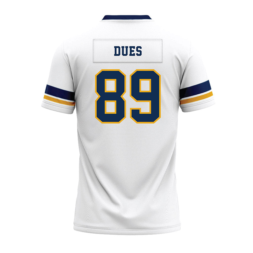 West Virginia - NCAA Football : Tyshawn Dues - White Premium Football Jersey-1