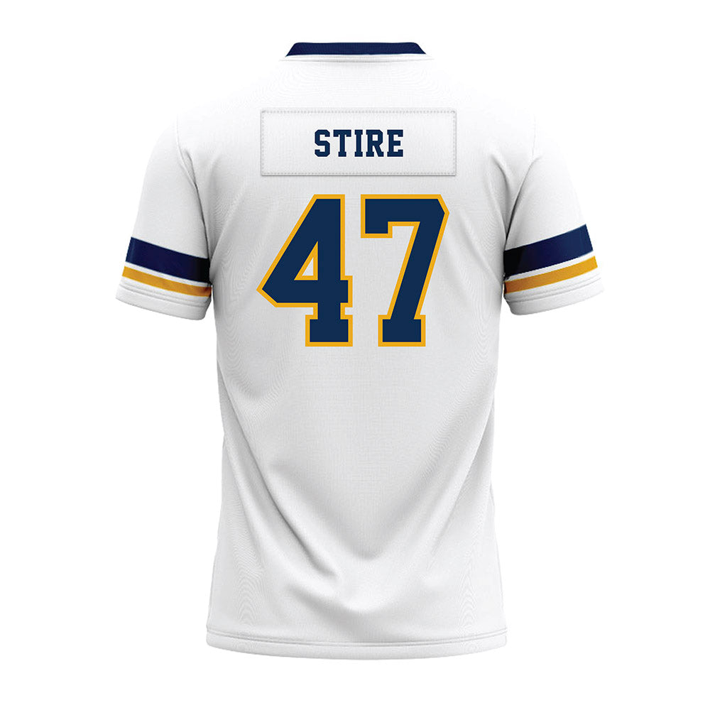 West Virginia - NCAA Football : Aidan Stire - White Premium Football Jersey-1