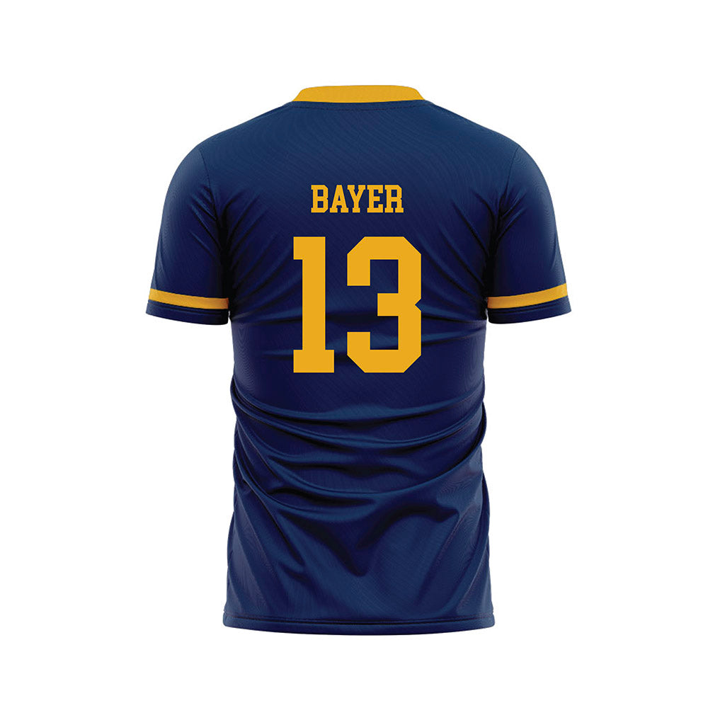 West Virginia - NCAA Men's Soccer : Steel Bayer - Home Soccer Jersey-1