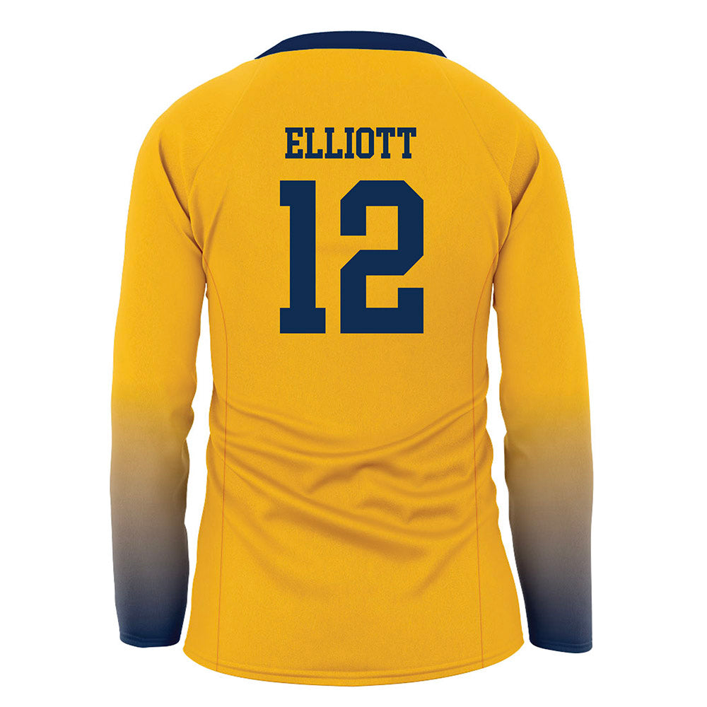 West Virginia - NCAA Women's Volleyball : Maggie Elliott - Away Volleyball Jersey-1