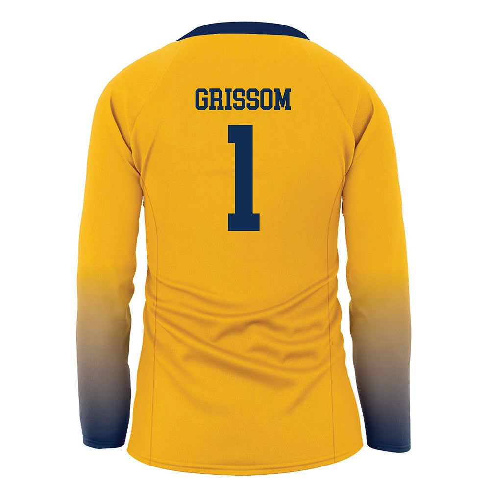 West Virginia - NCAA Women's Volleyball : Tally Grissom - Away Volleyball Jersey-1