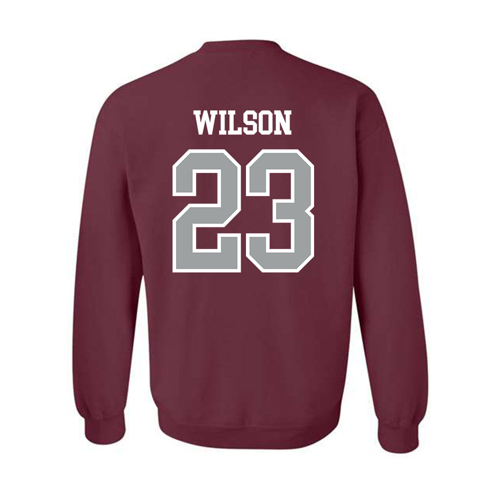 Texas A&M - NCAA Baseball : Jorian Wilson - Sports Shersey Crewneck Sweatshirt-1