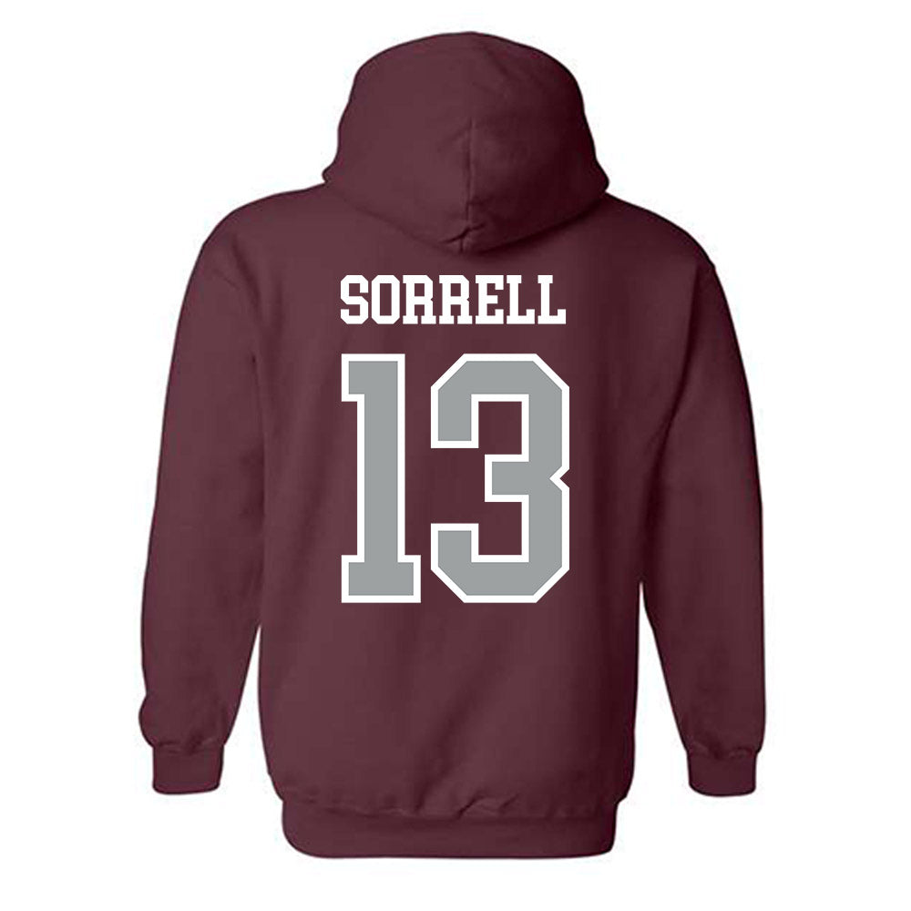 Texas A&M - NCAA Baseball : Caden Sorrell - Sports Shersey Hooded Sweatshirt-1