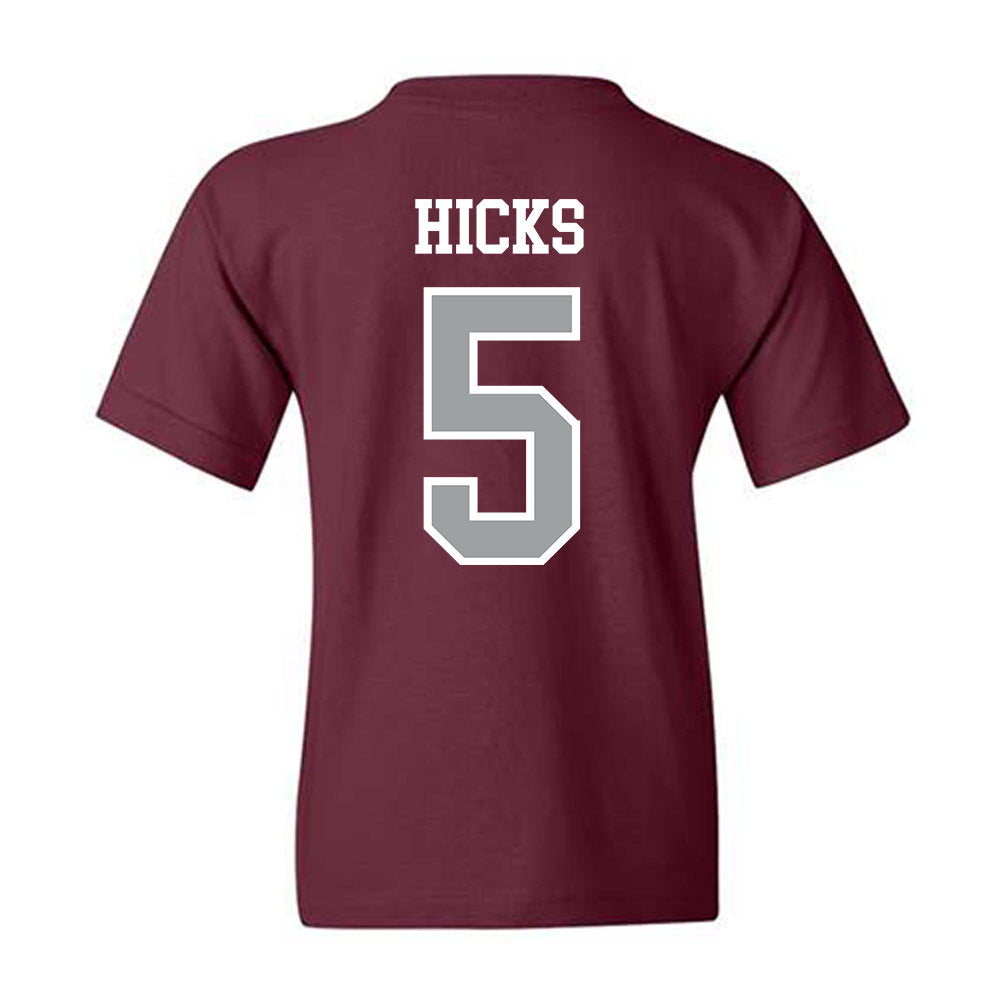 Texas A&M - NCAA Football : DJ Hicks - Sports Shersey Youth T-Shirt-1
