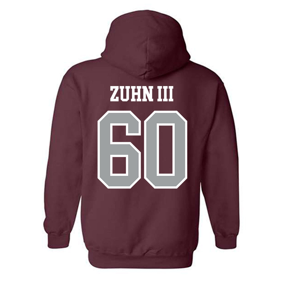 Texas A&M - NCAA Football : Trey Zuhn III - Sports Shersey Hooded Sweatshirt-1