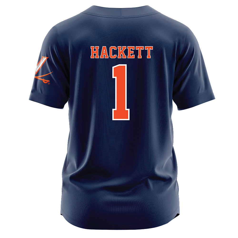 Virginia - NCAA Softball : Kelsey Hackett - Softball Jersey-1