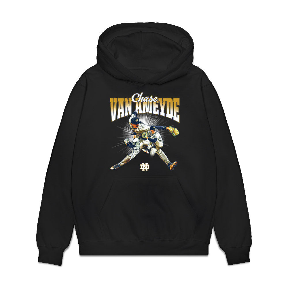 Notre Dame - NCAA Baseball : Chase Van Ameyde - Premium Hooded Sweatshirt-0