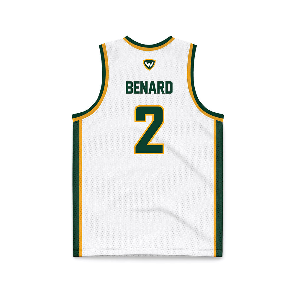 Wayne State - NCAA Women's Basketball : Maddy Benard - White Basketball Jersey-1