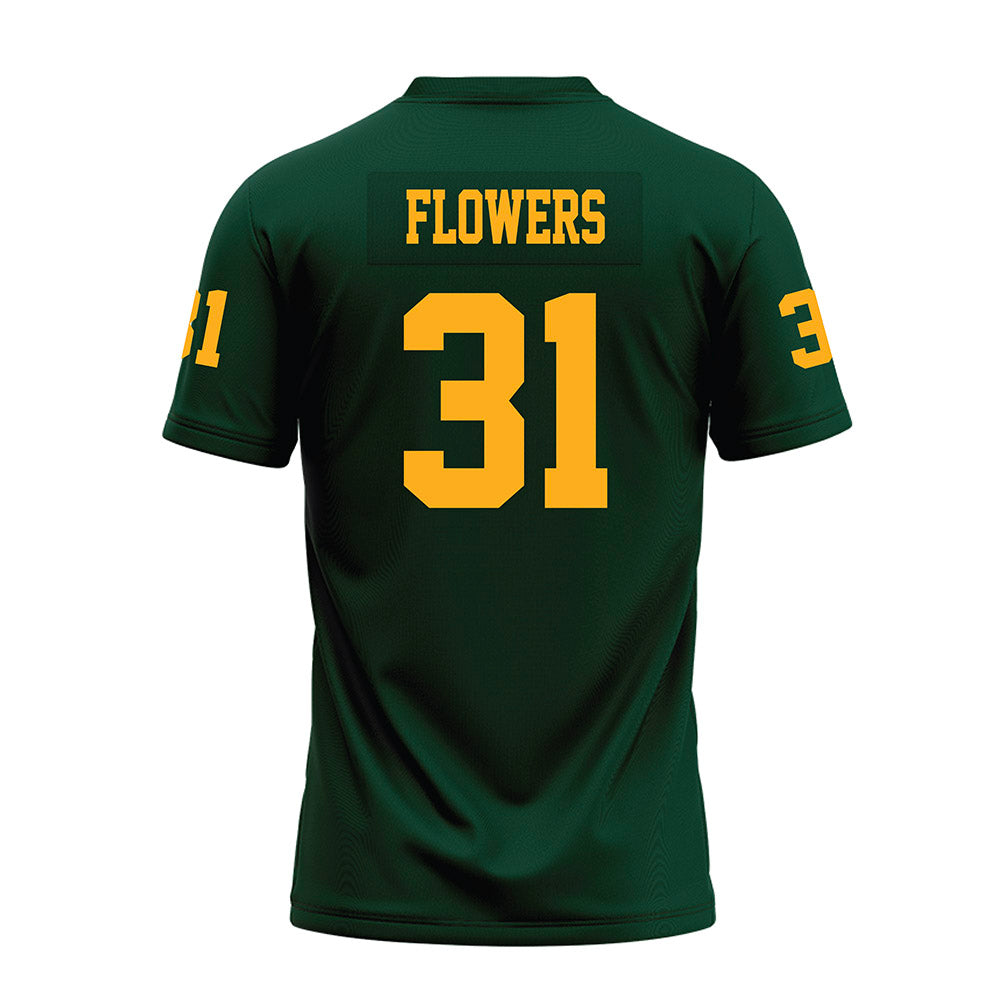 Wayne State - NCAA Football : Dharon Flowers - Green Premium Football Jersey-1