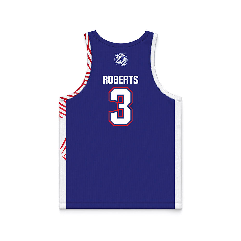 TN State - NCAA Women's Basketball : Kiari Roberts - Blue Basketball Jersey-1