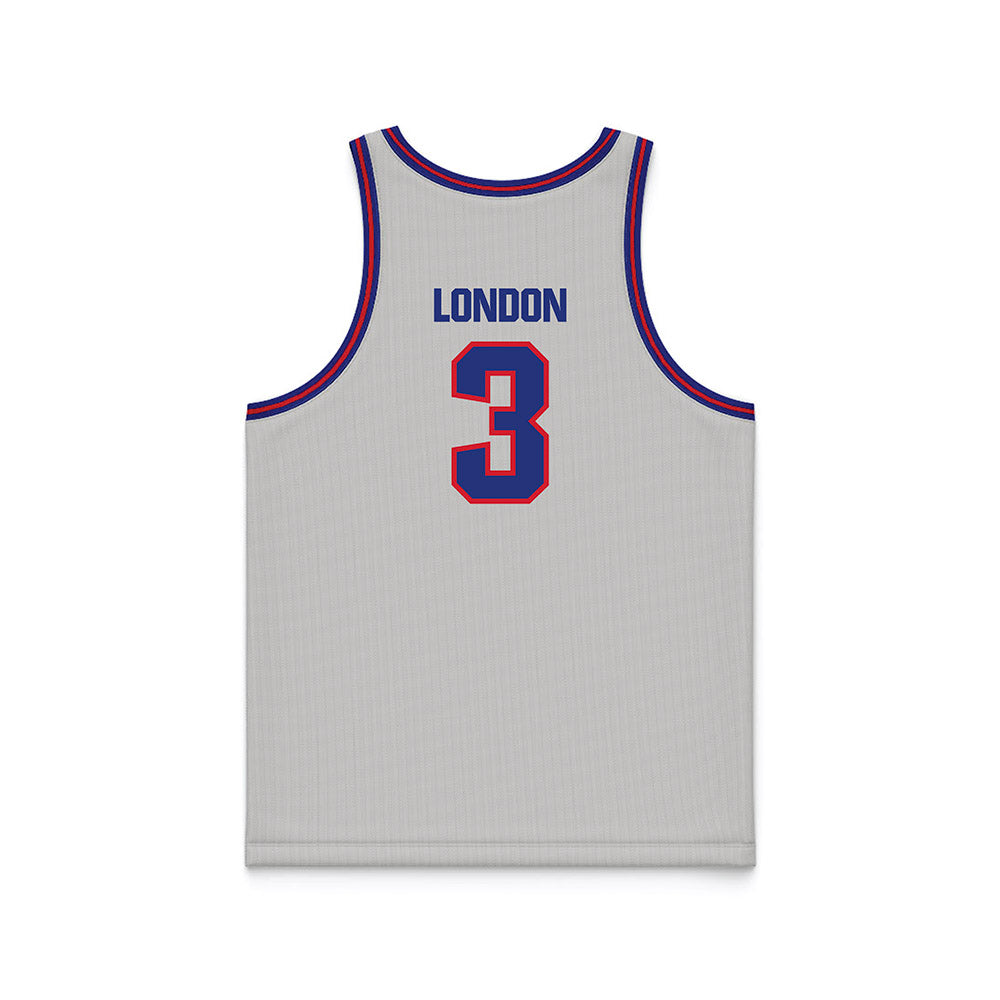 TN State - NCAA Men's Basketball : Khalil London - Grey Basketball Jersey-1