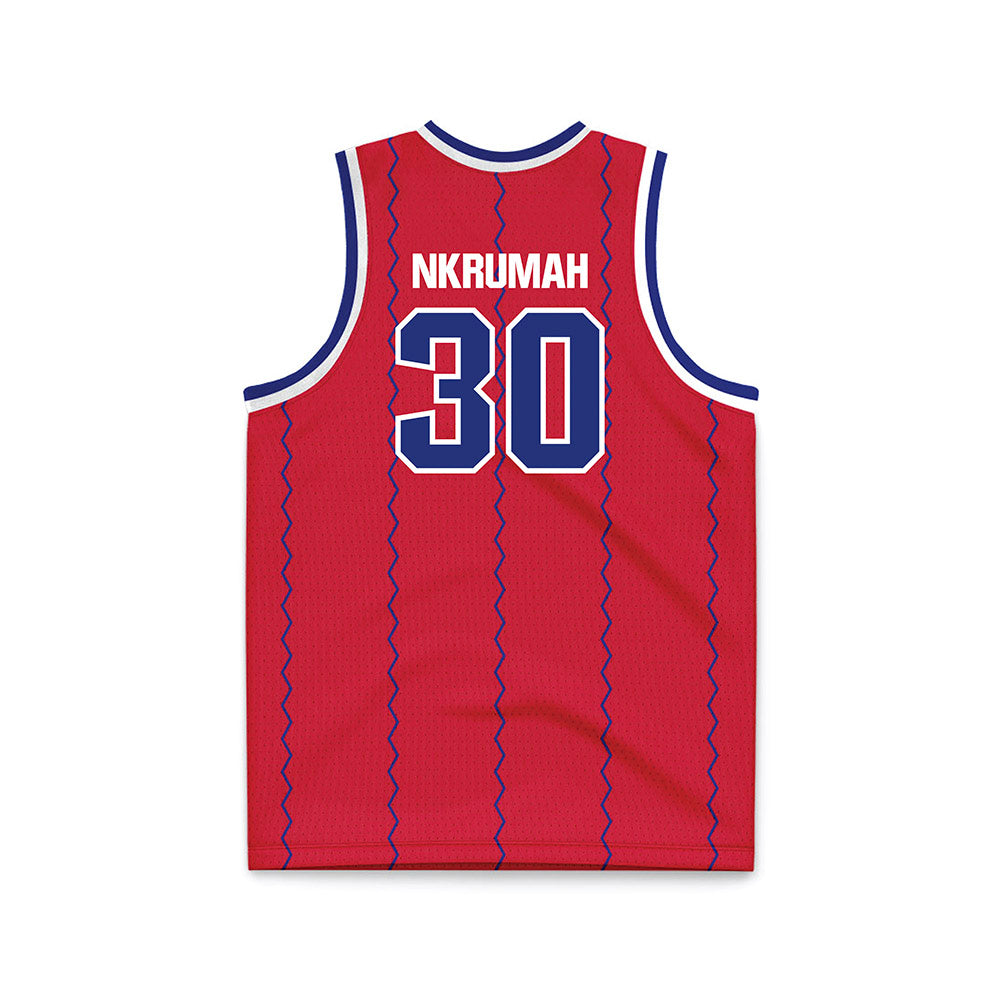 TN State - NCAA Men's Basketball : Aaron Nkrumah - Red Basketball Jersey-1