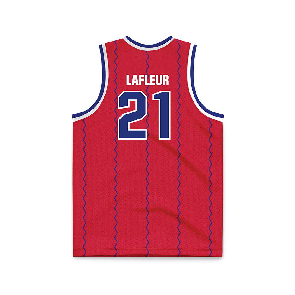 TN State - NCAA Men's Basketball : Jean Yvens Lafleur - Red Basketball Jersey-1
