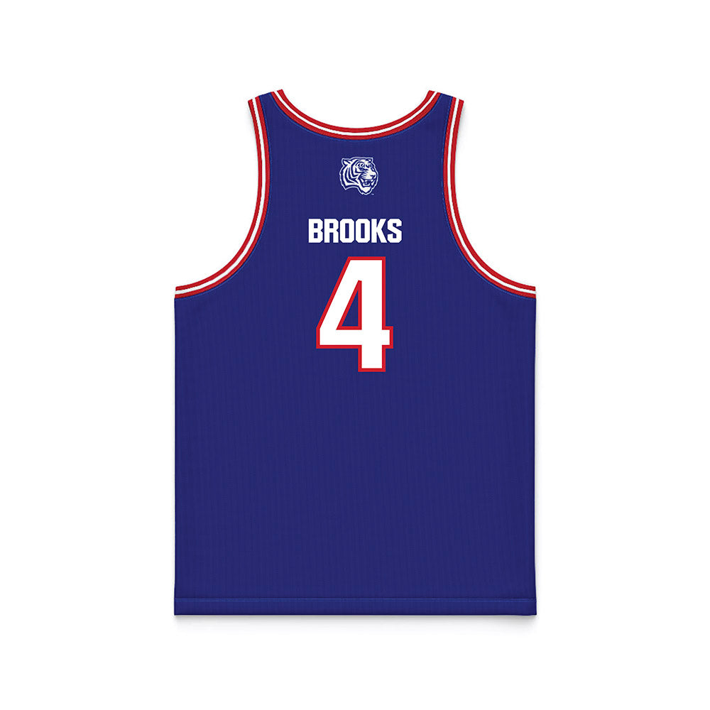 TN State - NCAA Men's Basketball : JC Brooks - Blue Basketball Jersey-1