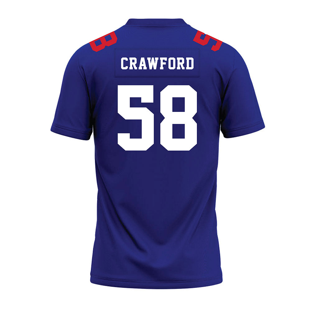 TN State - NCAA Football : Shamar Crawford - Blue Premium Football Jersey-1