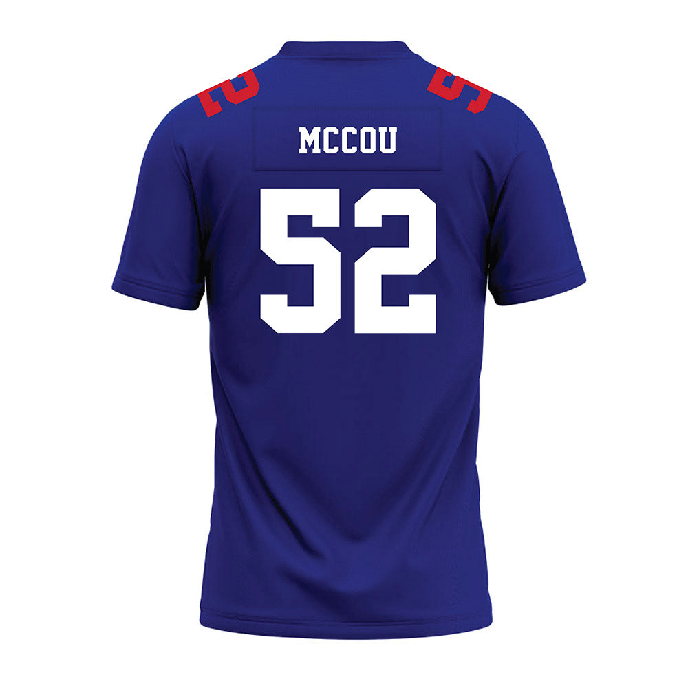 TN State - NCAA Football : KJ McCou - Blue Premium Football Jersey-1