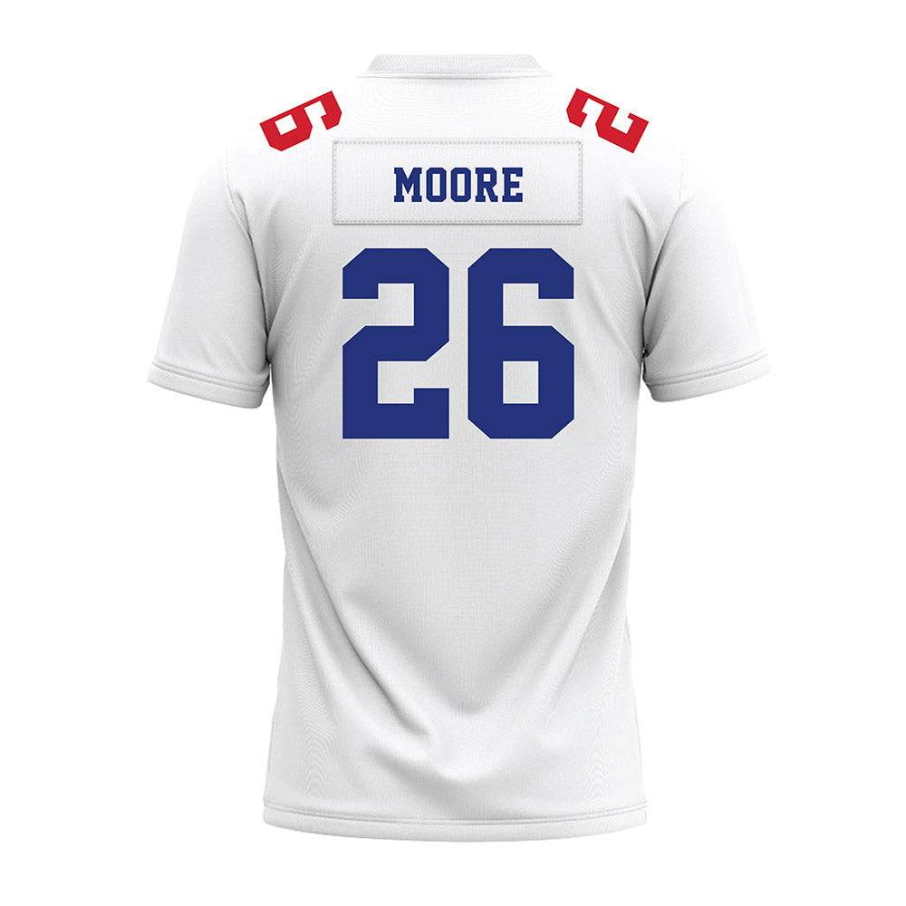 TN State - NCAA Football : Johnothan Moore - White Premium Football Jersey-1