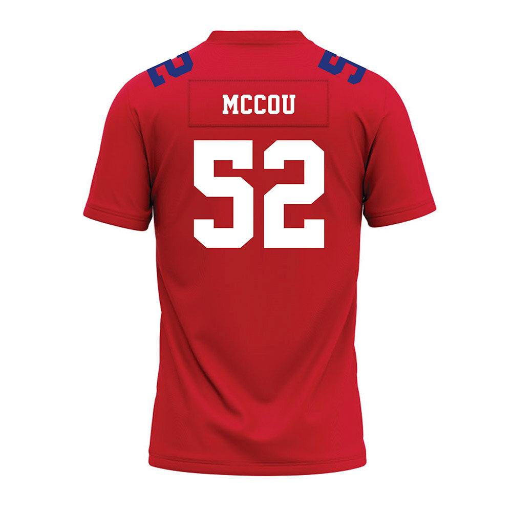 TN State - NCAA Football : KJ McCou - Red Premium Football Jersey-1