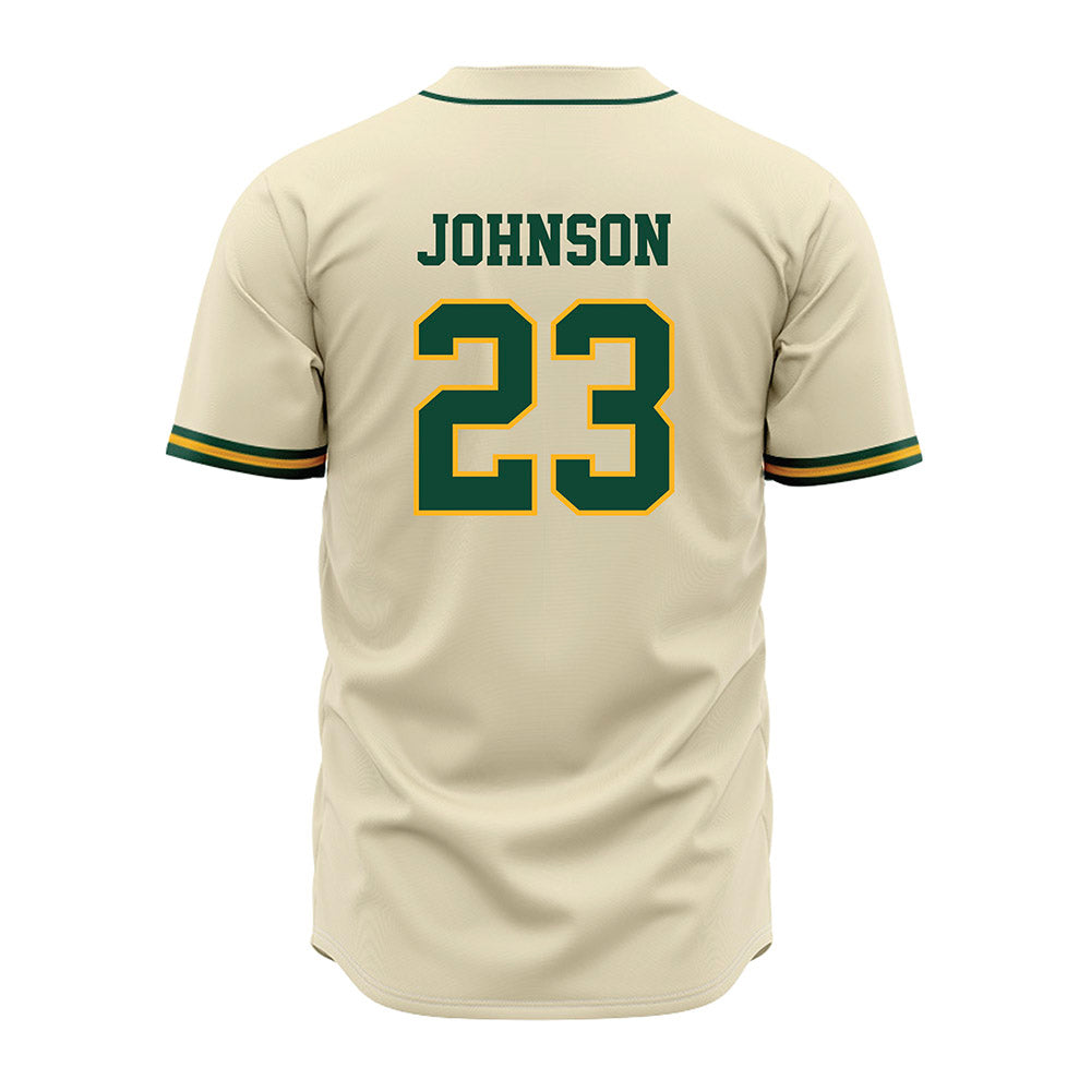 Baylor - NCAA Baseball : Ty Johnson - Cream Jersey-1