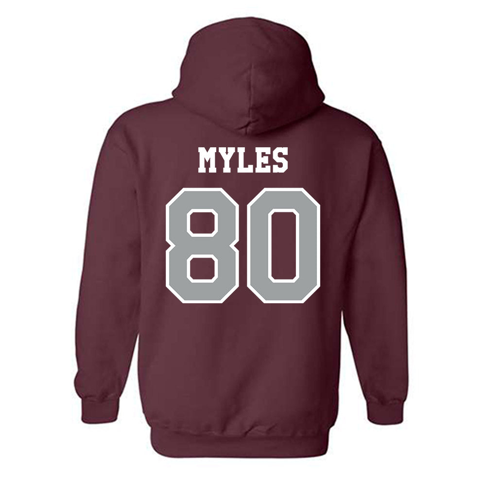 Texas A&M - NCAA Football : Jerome Myles - Classic Shersey Hooded Sweatshirt-1
