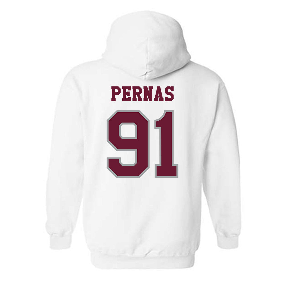 Texas A&M - NCAA Football : Lucas Pernas - Classic Shersey Hooded Sweatshirt-1