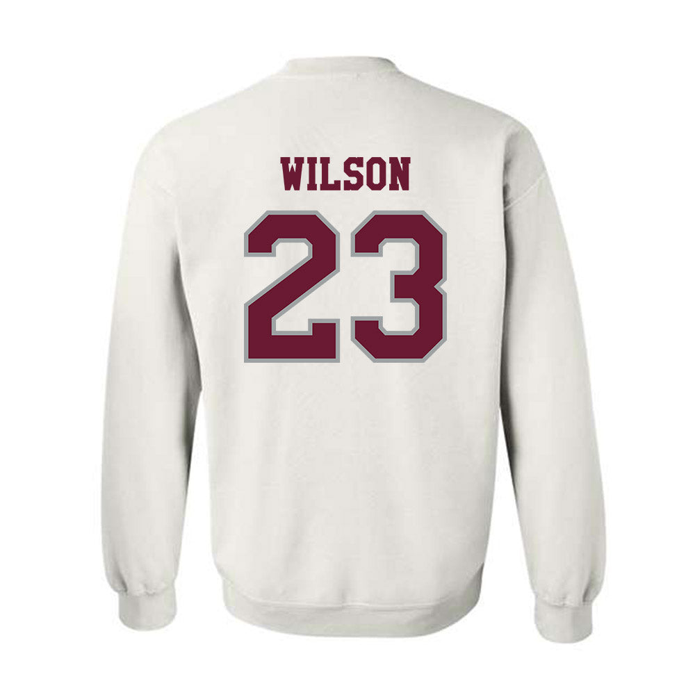 Texas A&M - NCAA Baseball : Jorian Wilson - Classic Shersey Crewneck Sweatshirt-1