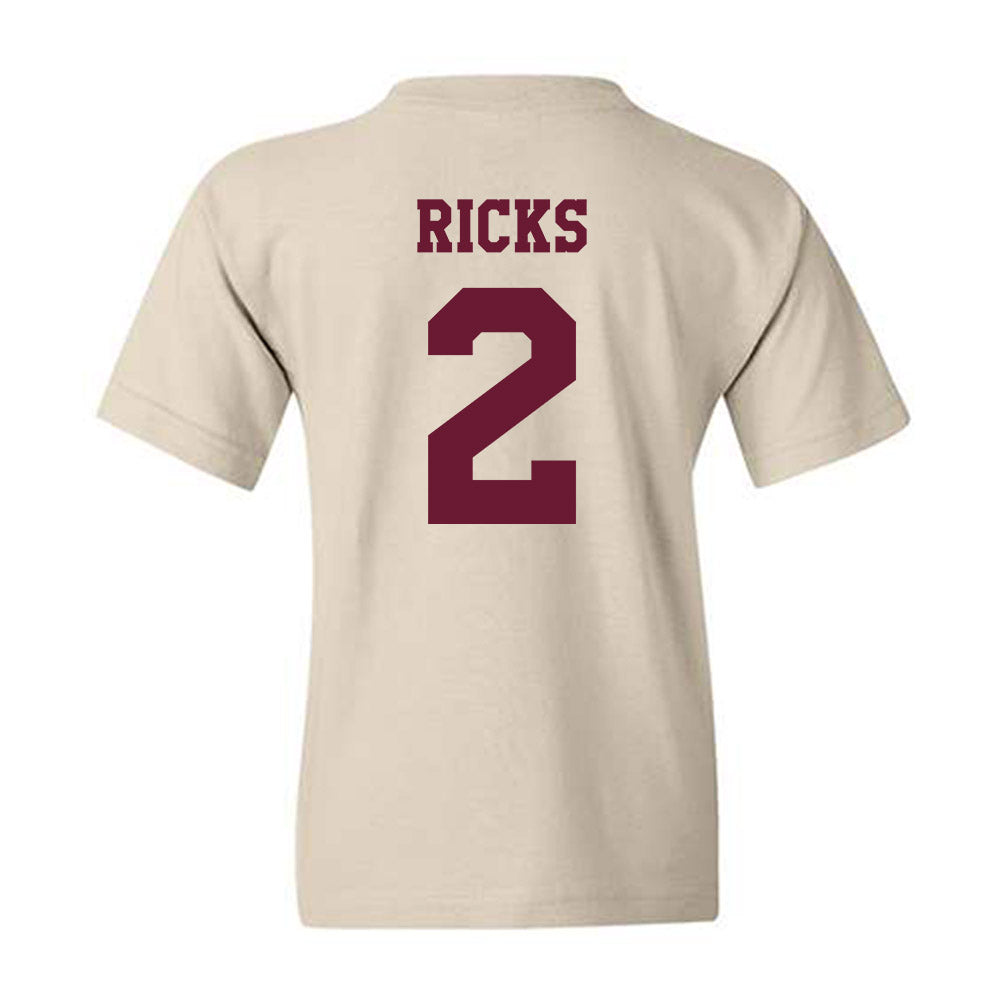 Texas A&M - NCAA Football : Dezz Ricks - Classic Shersey Youth T-Shirt-1