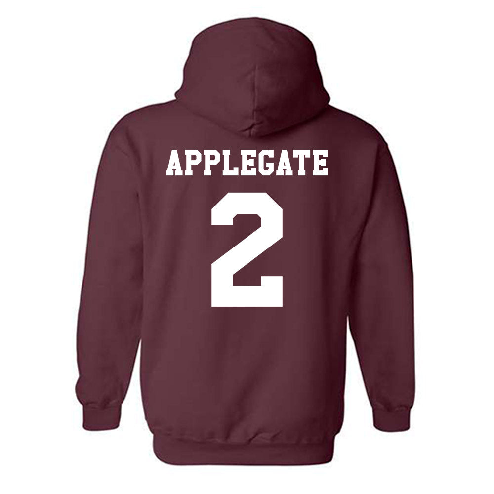 Texas A&M - NCAA Women's Volleyball : Addi Applegate - Classic Shersey Hooded Sweatshirt-1