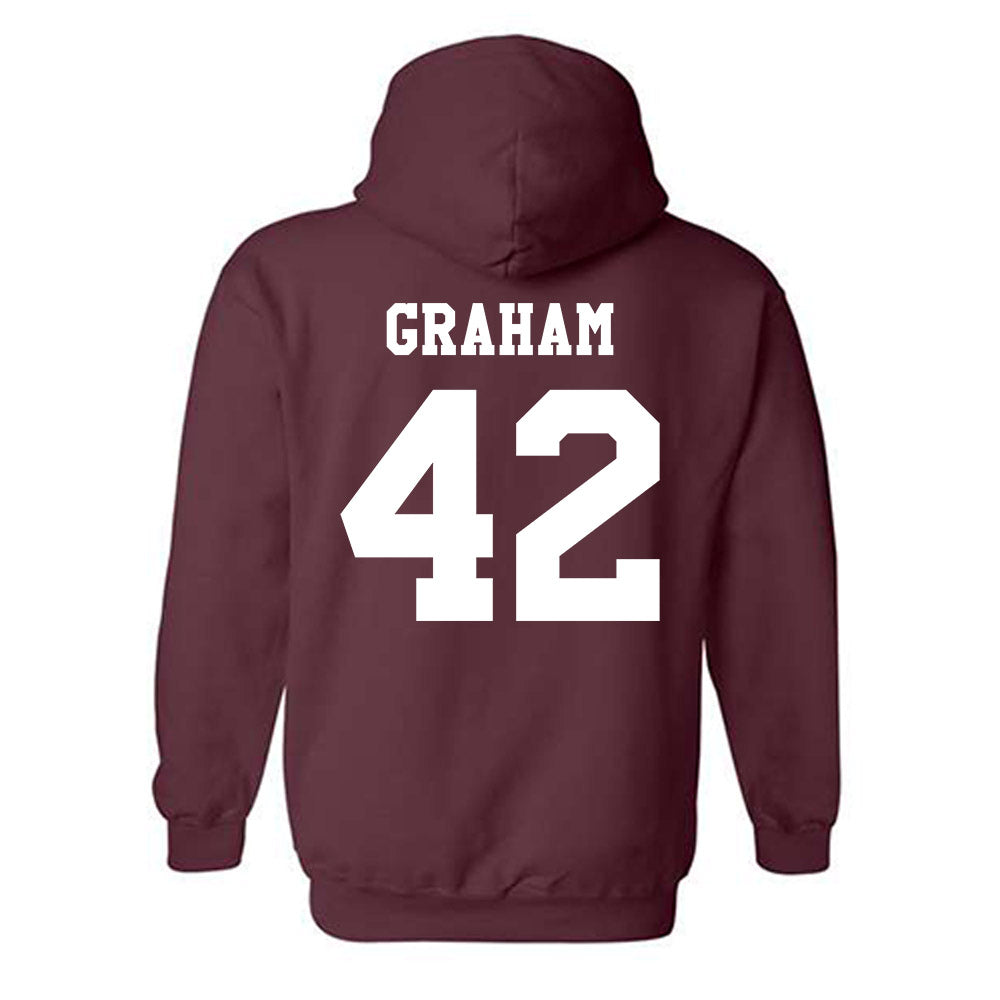 Texas A&M - NCAA Football : Jackson Graham - Classic Shersey Hooded Sweatshirt-1