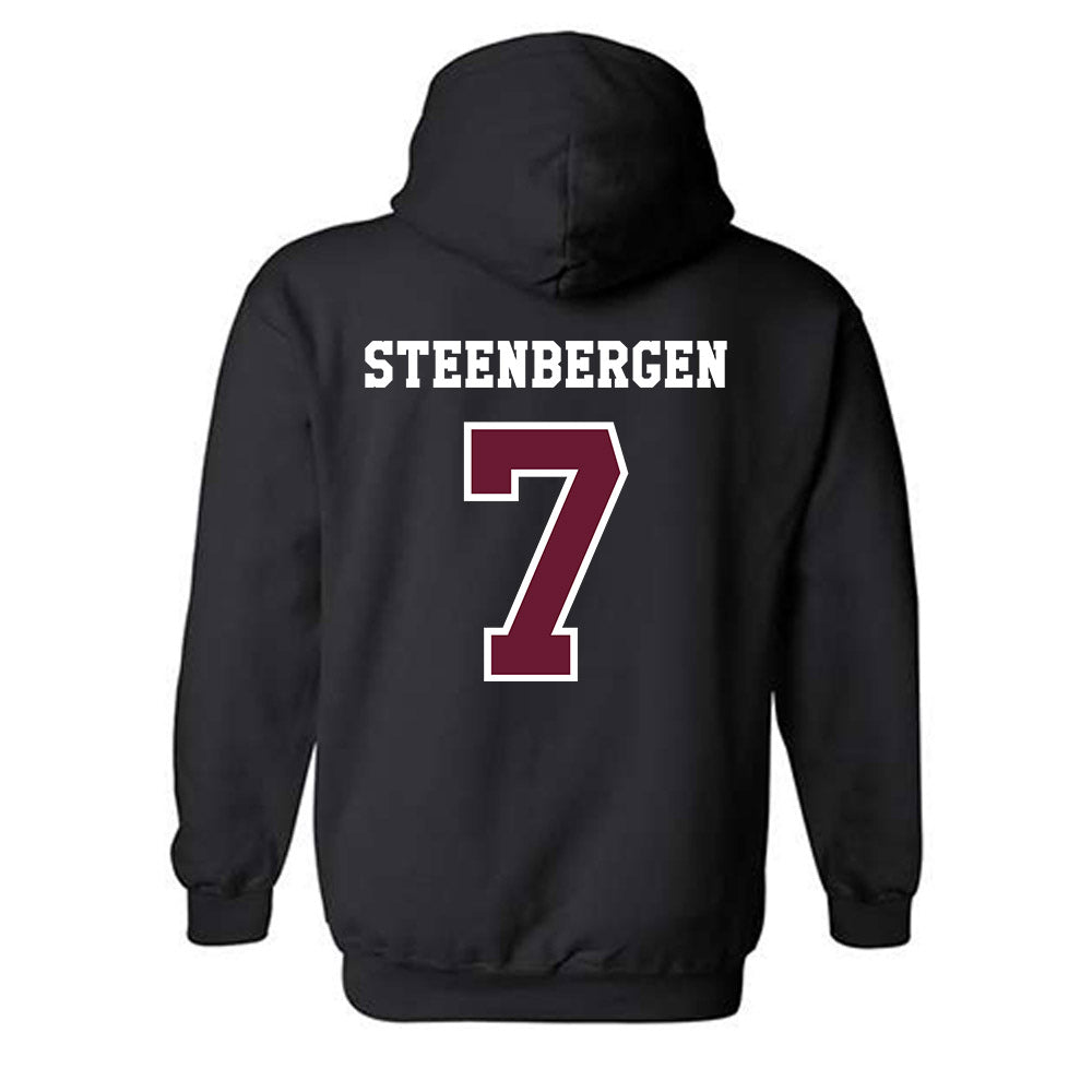 Texas A&M - NCAA Women's Basketball : Pien Steenbergen - Classic Shersey Hooded Sweatshirt-1