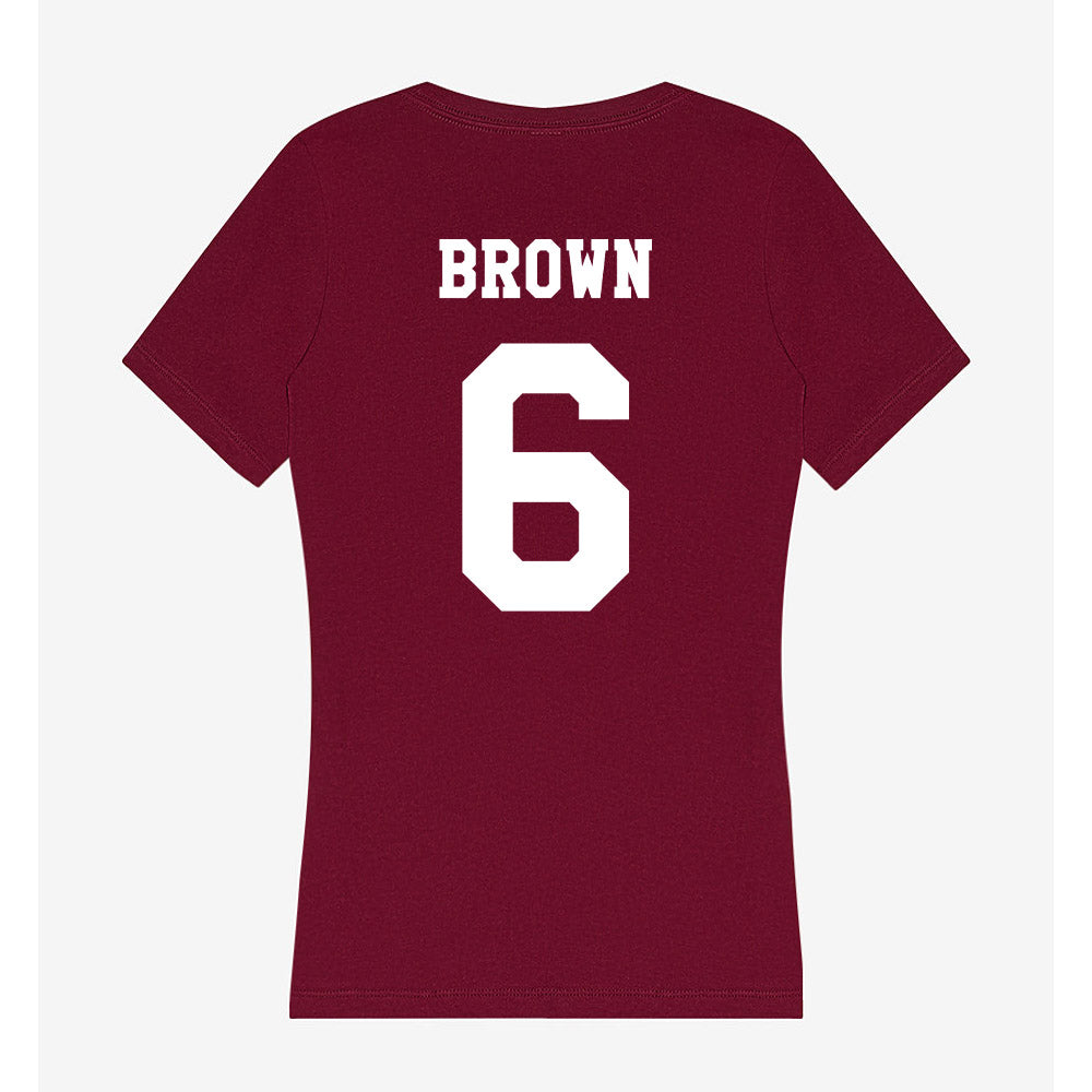 Texas A&M - NCAA Softball : Taylor Brown - Women's V-Neck T-Shirt-1