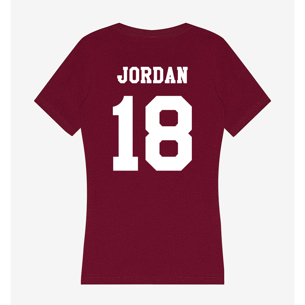 Texas A&M - NCAA Baseball : Wesley Jordan - Women's V-Neck T-Shirt-1