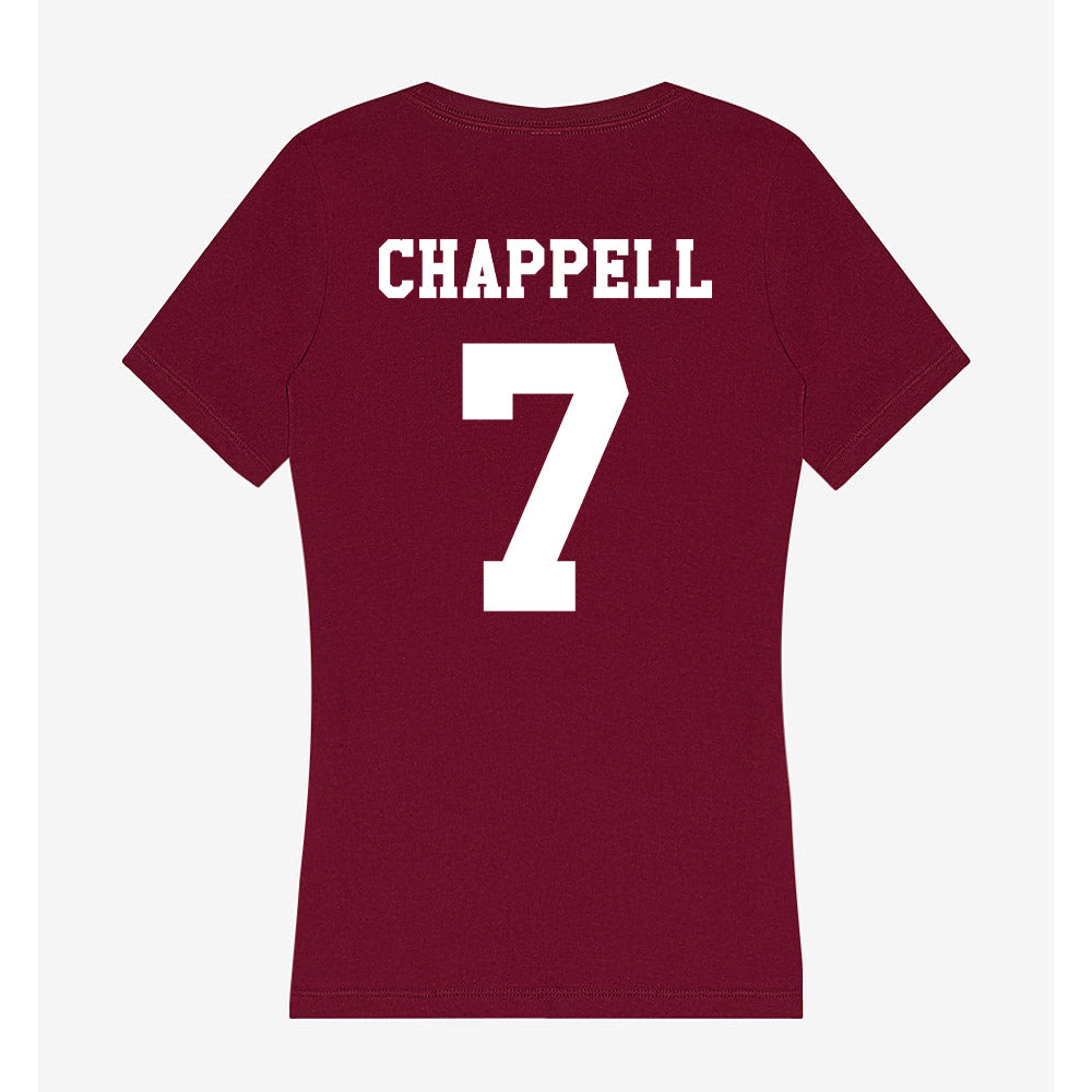 Texas A&M - NCAA Football : Tyreek Chappell - Women's V-Neck T-Shirt-1