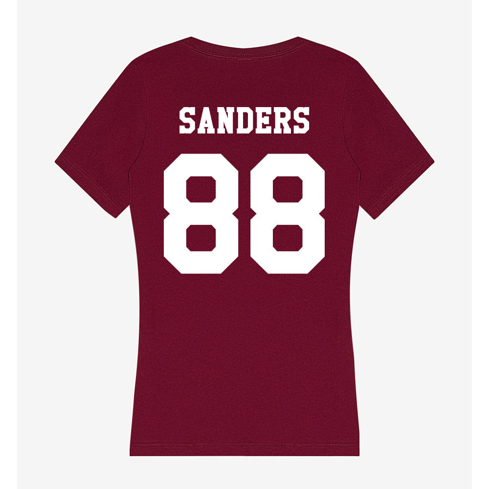 Texas A&M - NCAA Football : DJ Sanders - Women's V-Neck T-Shirt-1