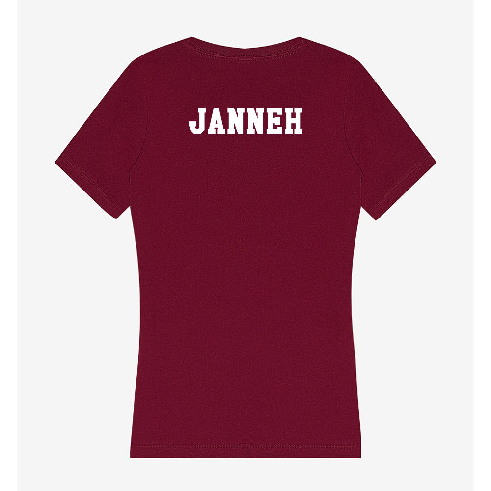 Texas A&M - NCAA Women's Basketball : Fats Janneh - Women's V-Neck T-Shirt-1