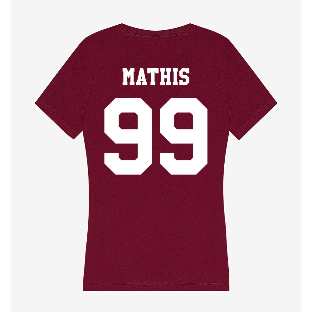 Texas A&M - NCAA Softball : Kelsey Mathis - Women's V-Neck T-Shirt-1