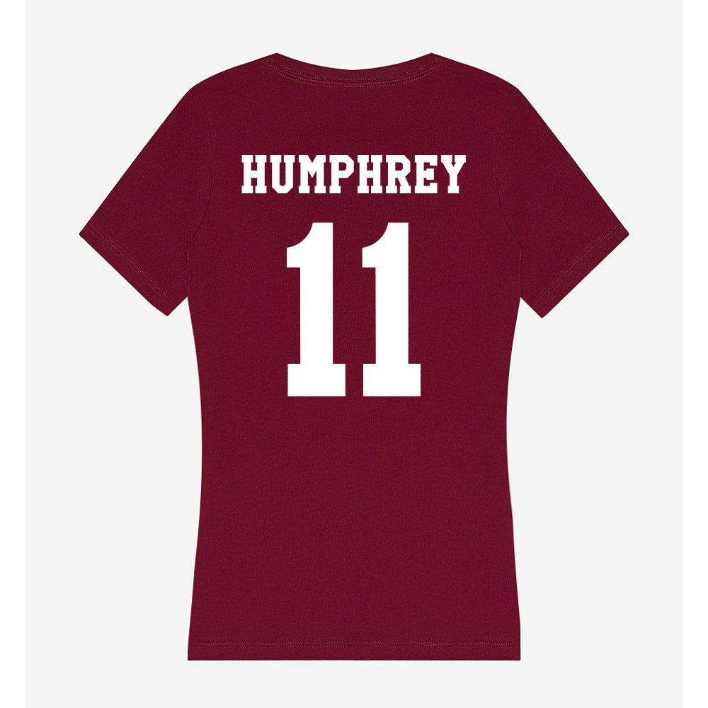 Texas A&M - NCAA Women's Volleyball : Taylor Humphrey - Women's V-Neck T-Shirt-1