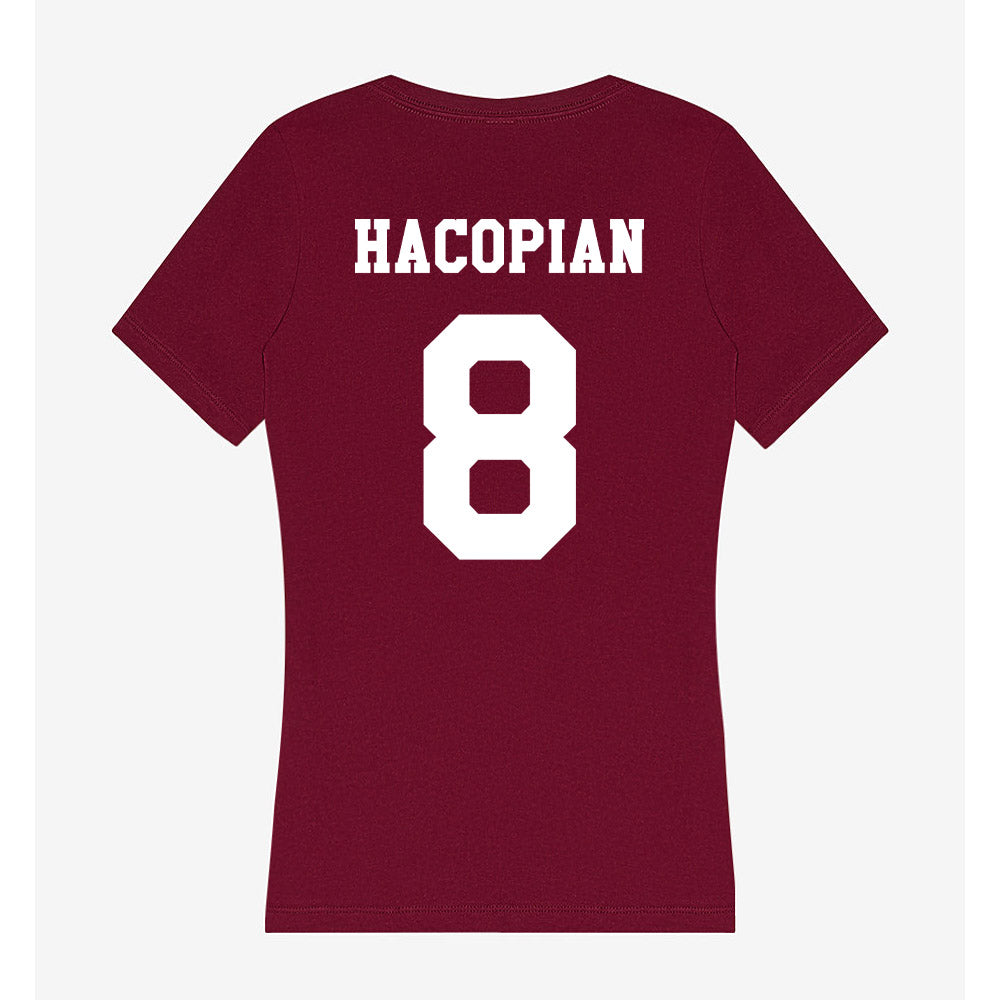 Texas A&M - NCAA Baseball : Christopher Hacopian - Women's V-Neck T-Shirt-1