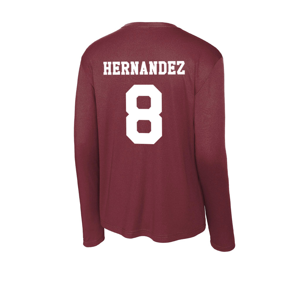 Texas A&M - NCAA Women's Volleyball : Amare Hernandez - Activewear Long Sleeve T-Shirt-1