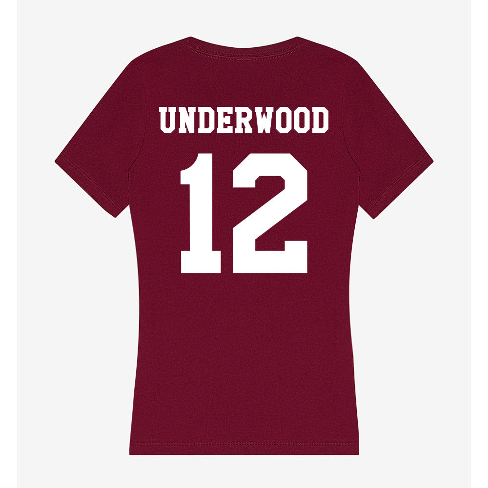 Texas A&M - NCAA Women's Volleyball : Ava Underwood - Women's V-Neck T-Shirt-1