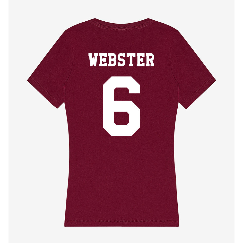Texas A&M - NCAA Women's Basketball : Jordan Webster - Women's V-Neck T-Shirt-1