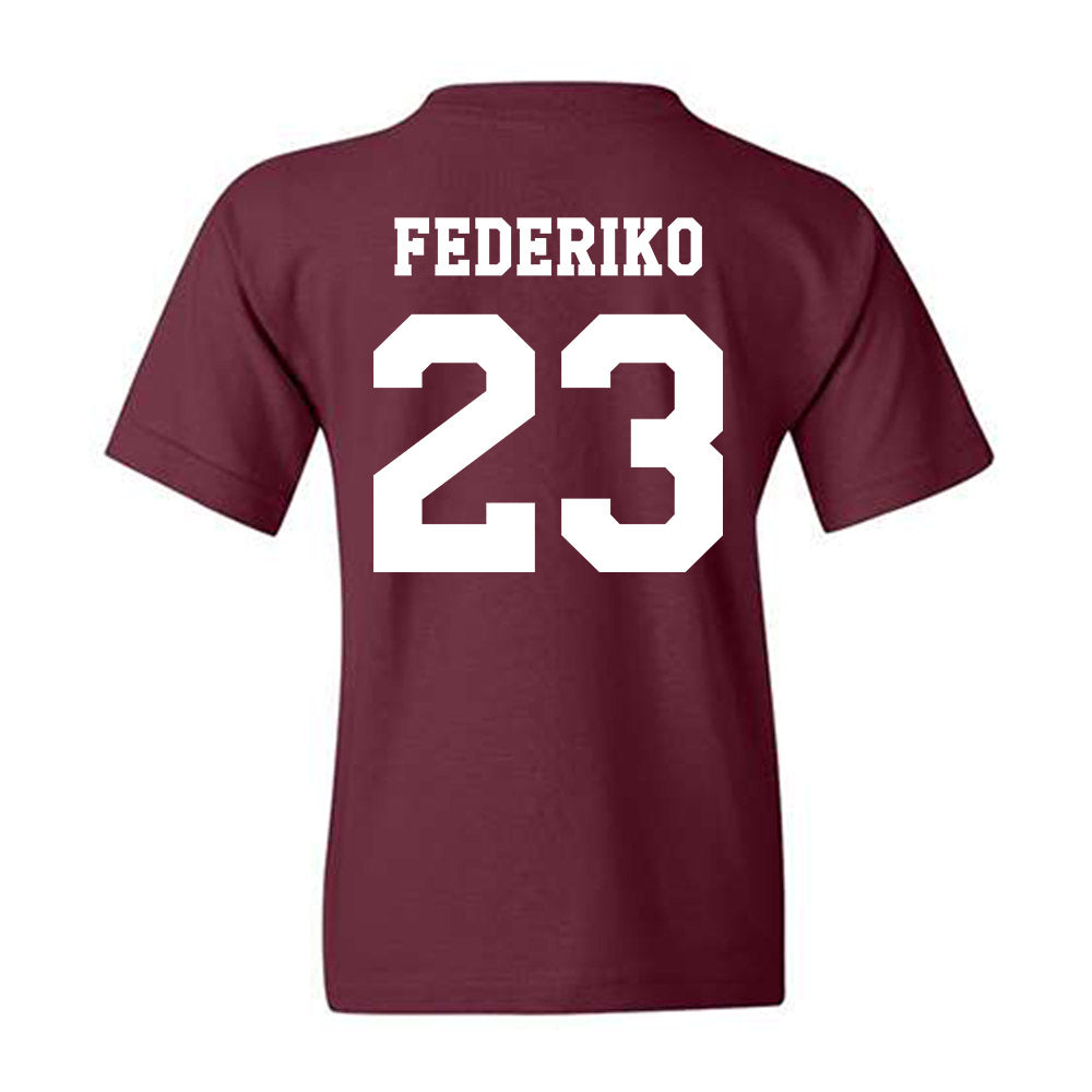 Texas A&M - NCAA Men's Basketball : Federiko Federiko - Classic Shersey Youth T-Shirt-1