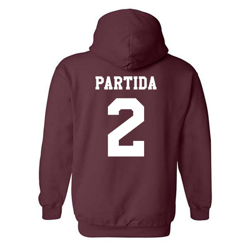 Texas A&M - NCAA Baseball : Nico Partida - Classic Shersey Hooded Sweatshirt-1