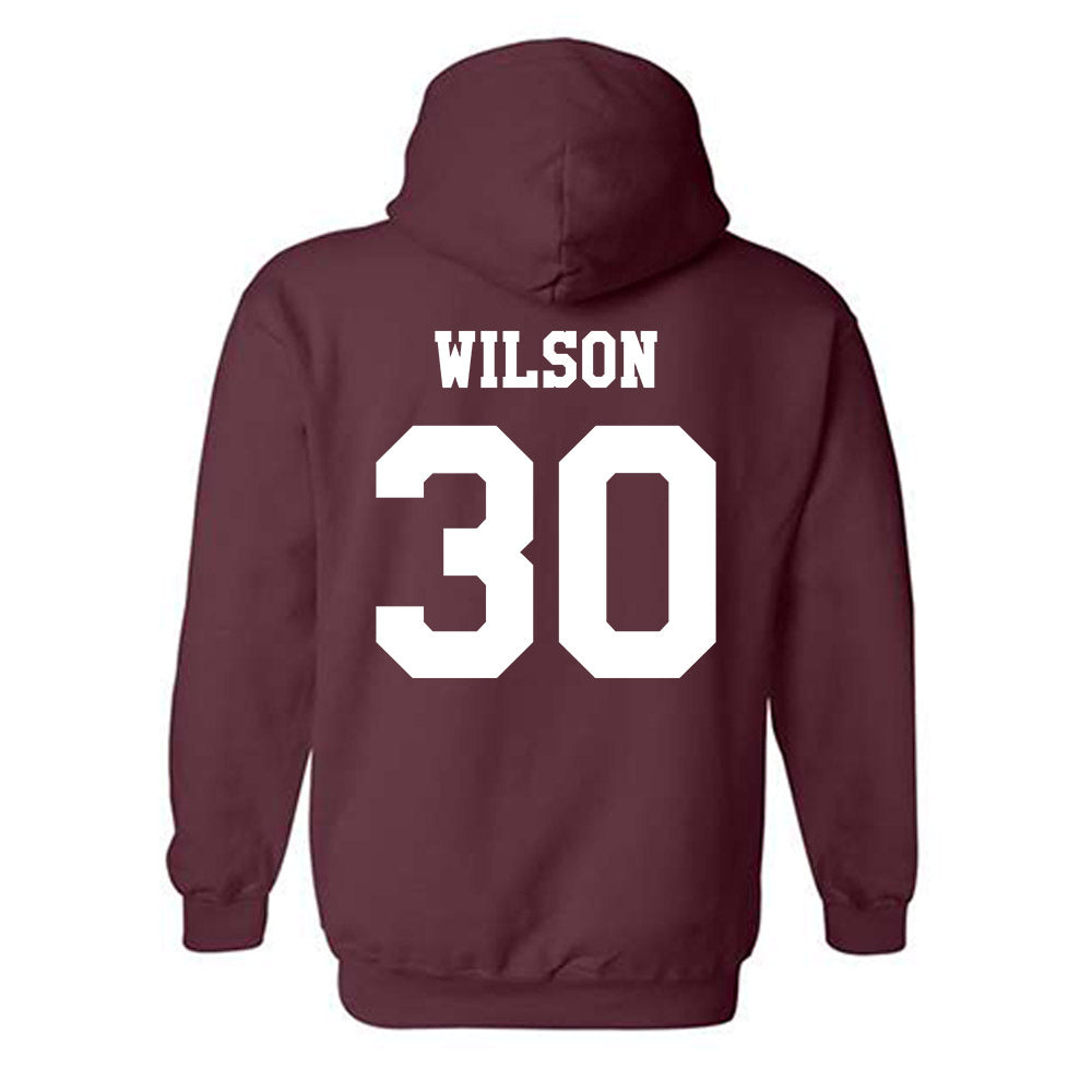 Texas A&M - NCAA Baseball : Kaiden Wilson - Classic Shersey Hooded Sweatshirt-1