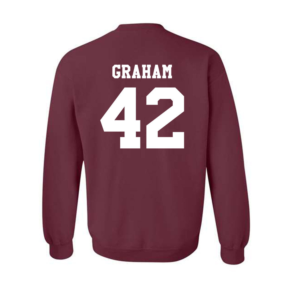 Texas A&M - NCAA Football : Jackson Graham - Classic Shersey Crewneck Sweatshirt-1