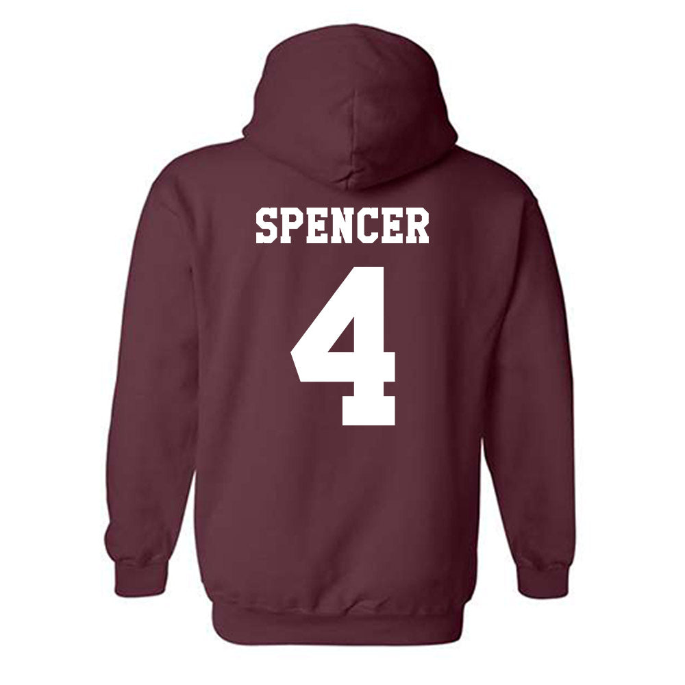 Texas A&M - NCAA Women's Basketball : Chaney Spencer - Classic Shersey Hooded Sweatshirt-1